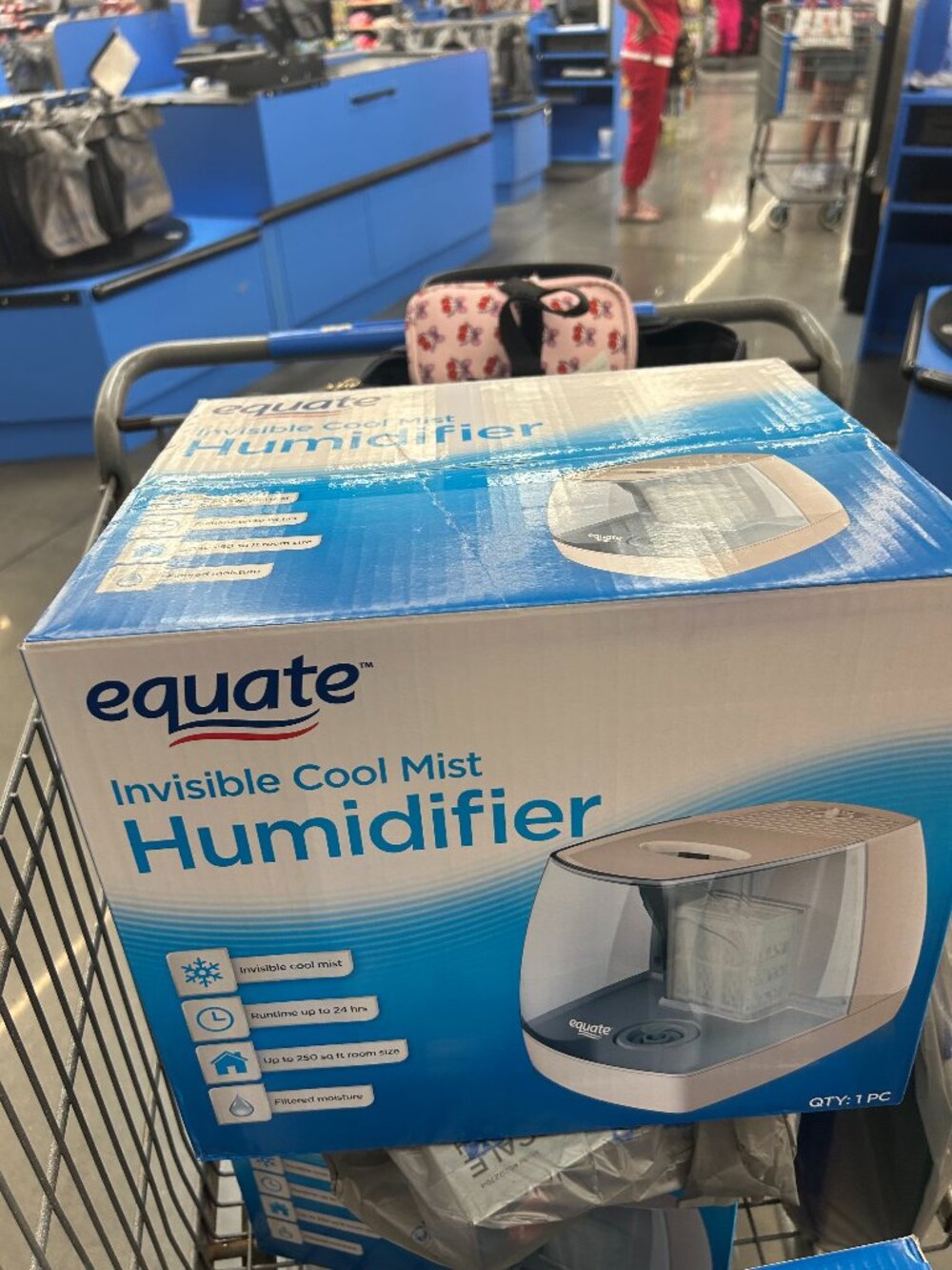 New Equate Invisible Cool Mist Humidifier